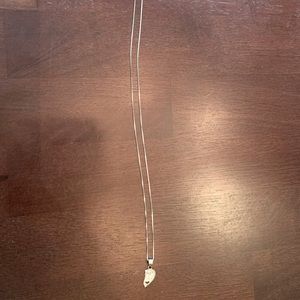 Lil Sis necklace 925 Sterling silver, half heart